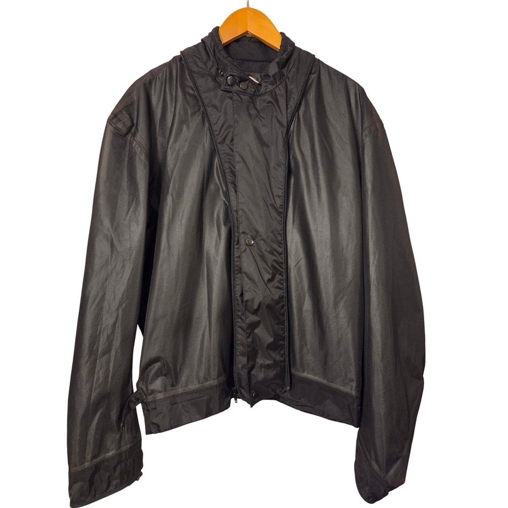 Harley Davidson Men's‎ Large Black Nylon Motorcycle Jacket Lightweight Riding